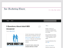 Tablet Screenshot of marketingwhore.net